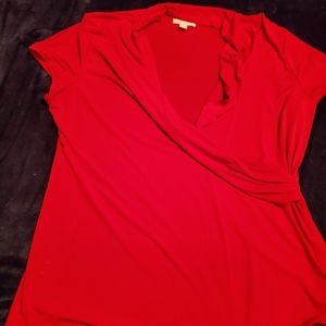 Short sleeve Faux Side Tie Top